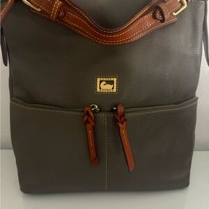Dooney & Bourke Brown Leather Shoulder Bag